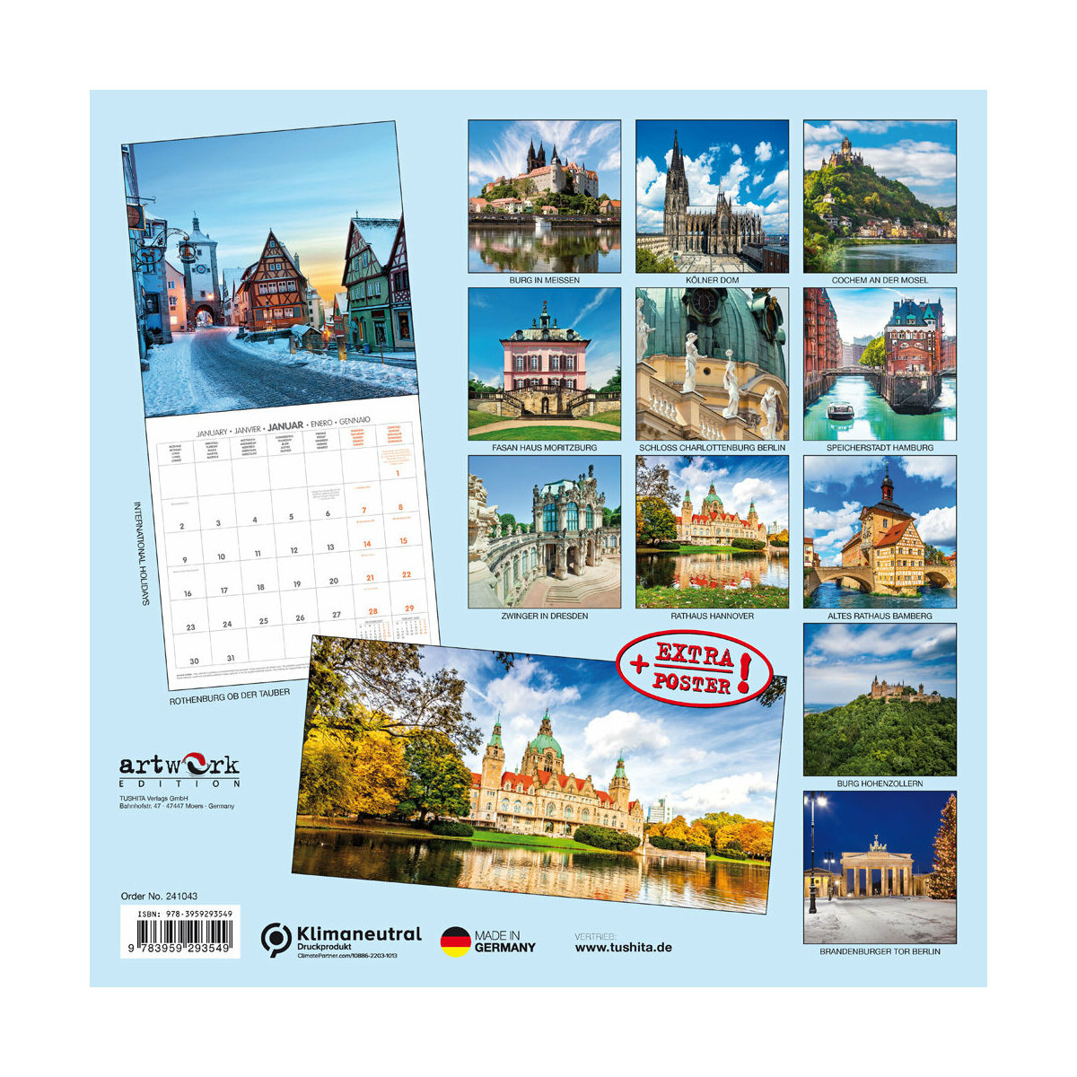 Calendrier 2024 Allemagne AVEC POSTER OFFER