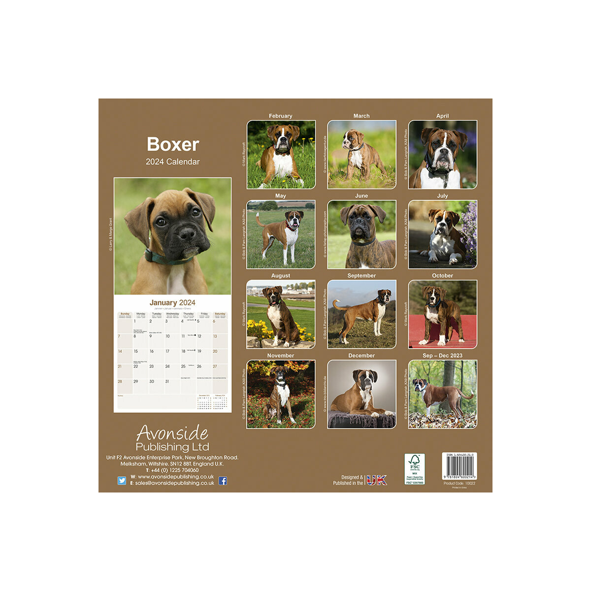 calendrier Boxer 2024