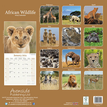 Calendrier 2024 Animaux sauvages Calendrier 2024 Animaux sauvages