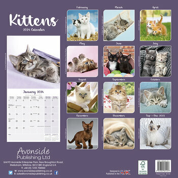 Calendrier 2024 Chatons