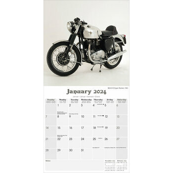 Calendrier 2024 Motos anglaises