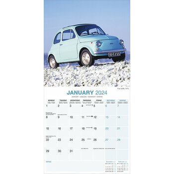 Calendrier 2024 Fiat 500