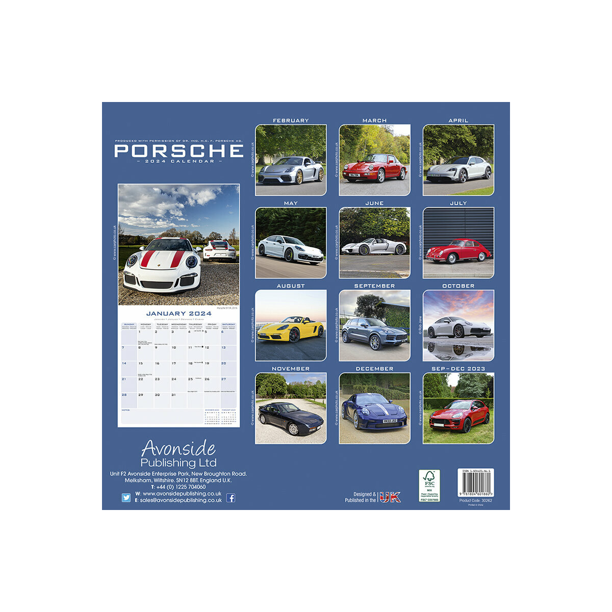 Calendrier 2024 Porsche