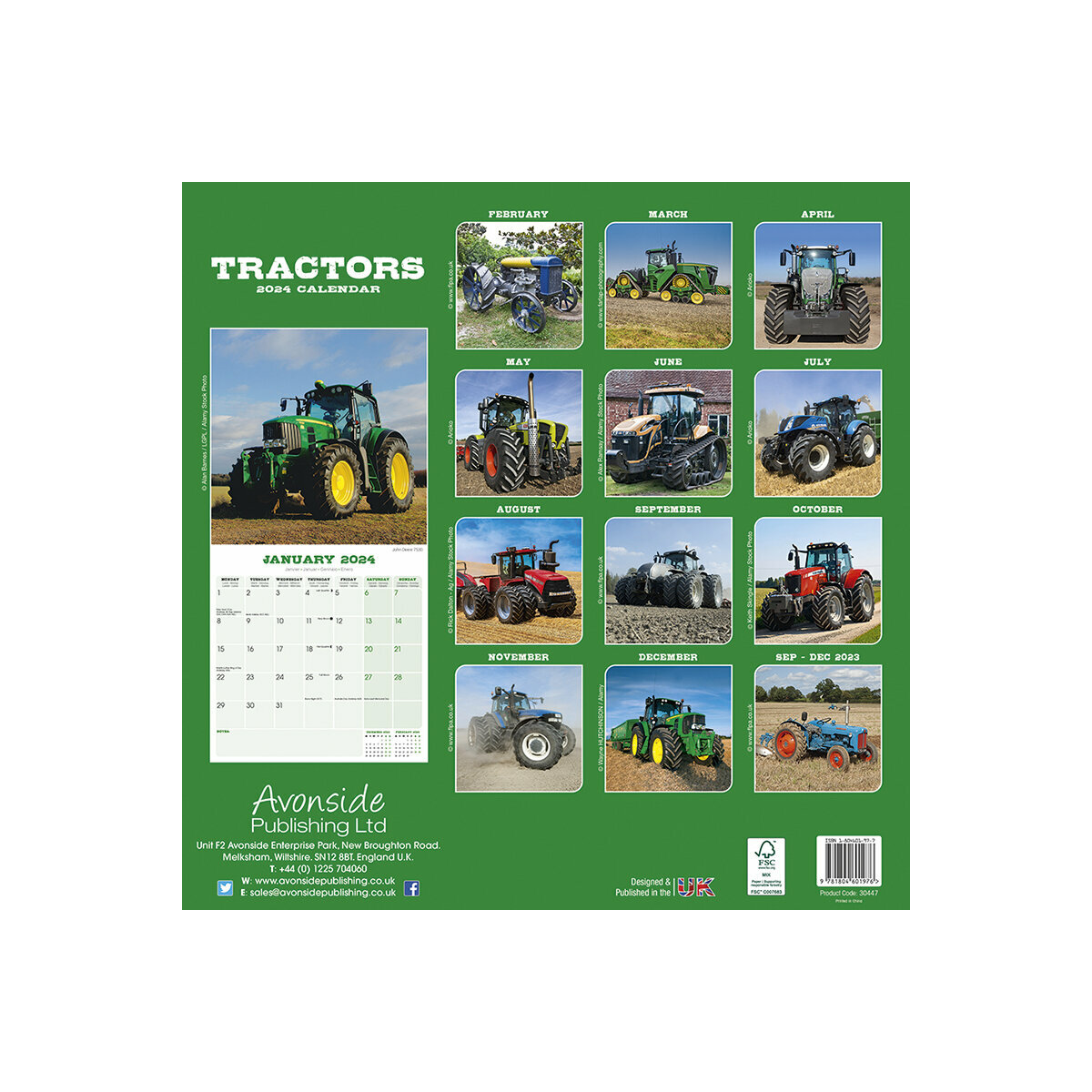 Calendrier 2024 Tracteur