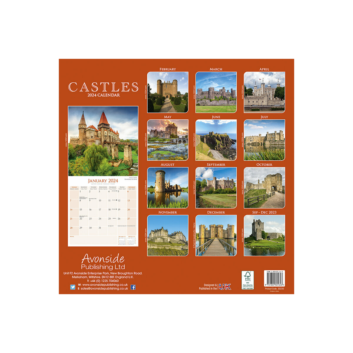 Calendrier 2024 Chateaux