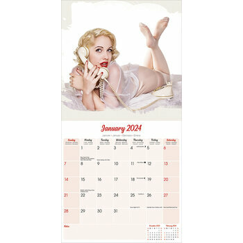 Calendrier 2024 Retro Pin-up sexy Calendrier 2024 Retro Pin-up sexy