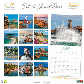 Calendrier 2024 Côte de granit rose Calendrier 2024 Côte de granit rose
