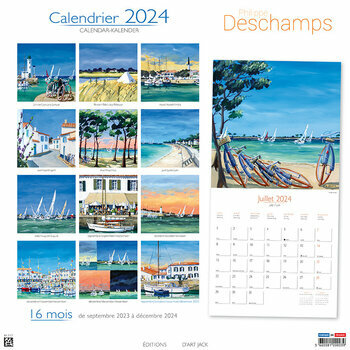 Calendrier 2024 Charente Maritime l'Ile de Ré par Philippe Deschamps Calendrier 2024 Charente Maritime l'Ile de Ré par Philippe Deschamps