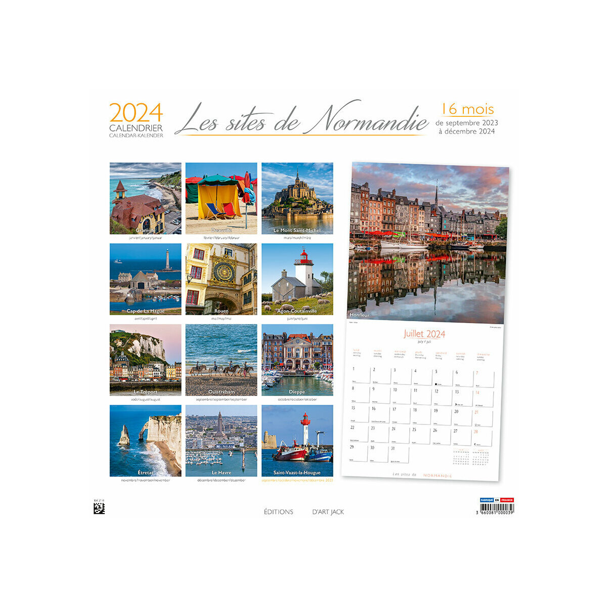 calendrier Normandie 2024
