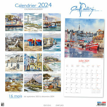 Calendrier 2024 Normandie Etretat - Pascal Benoit