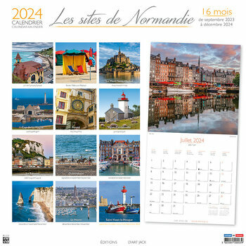 Calendrier 2024 Les plus beaux site de Normandie Calendrier 2024 Les plus beaux site de Normandie