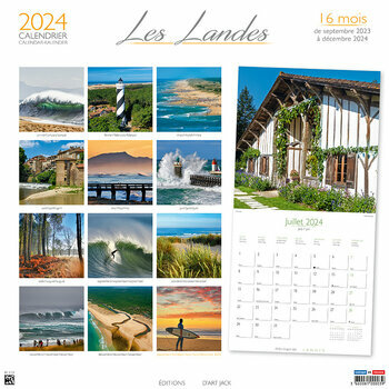 Calendrier 2024 Les landes - Courant d'huchet Calendrier 2024 Les landes - Courant d'huchet