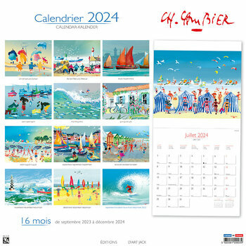 Calendrier 2024 Aquarelle Mer - Charles Cambier Calendrier 2024 Aquarelle Mer - Charles Cambier