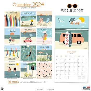 Calendrier 2024 La vie en marinière - Vacances Calendrier 2024 La vie en marinière - Vacances