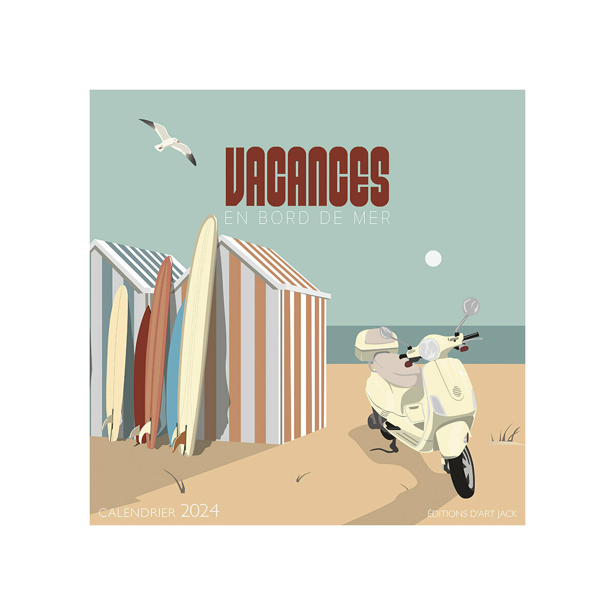 Calendrier 2024 Vacances en bord de mer Pauline Launay