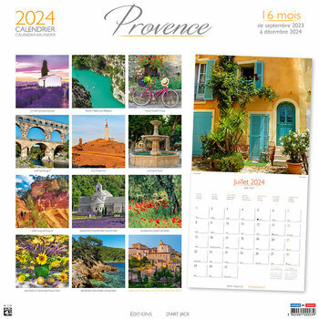 Calendrier 2024 Provence - abbaye sénanque Calendrier 2024 Provence - abbaye sénanque