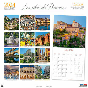 Calendrier 2024 Les plus beaux lieux de Provence