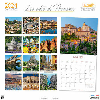 Calendrier 2024 Les plus beaux lieux de Provence Calendrier 2024 Les plus beaux lieux de Provence