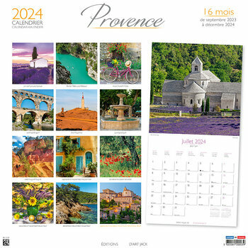 Calendrier 2024 Provence - fontaine