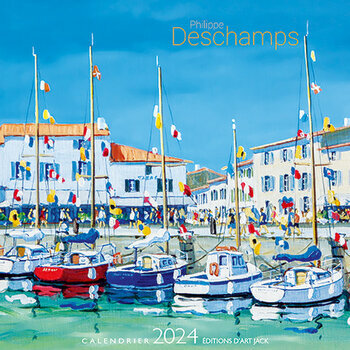 Calendrier chevalet 2024 Aquarelle mer - Cambier