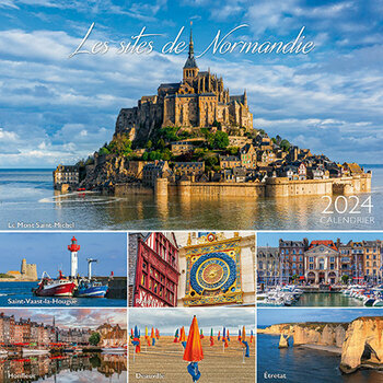 Calendrier chevalet 2024 Normandie Mont saint Michel