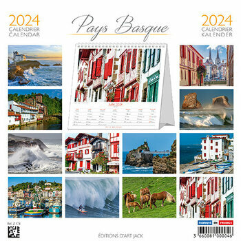 Calendrier chevalet 2024 Pays basque - poney Pottok Calendrier chevalet 2024 Pays basque - poney Pottok