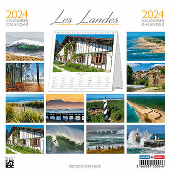 Calendrier chevalet 2024 Les Landes - Courant d'Huchet Calendrier chevalet 2024 Les Landes - Courant d'Huchet