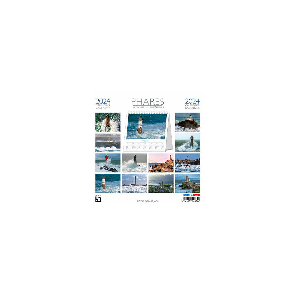 Calendrier chevalet 2024 Phare