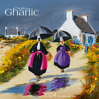 Calendrier chevalet 2024 Bretagne par Charles Gharlic