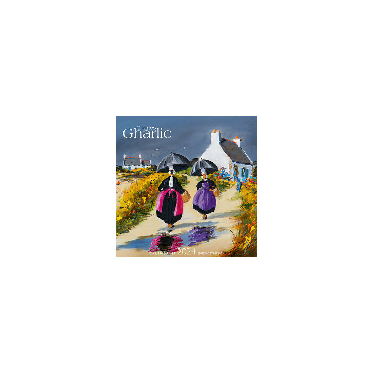 Calendrier chevalet Bretagne par Charles Gharlic 2024