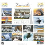 Calendrier Chevalet 2026 Tempte Atlantique Phlippe Plisson