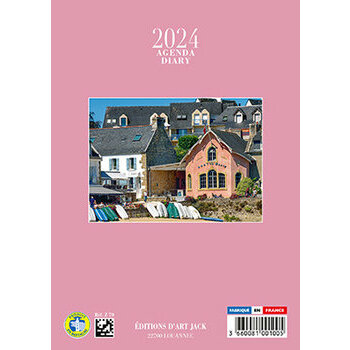 Agenda de poche Bretagne côte mer 2024