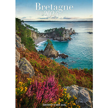 Agenda de poche Bretagne côte mer 2024