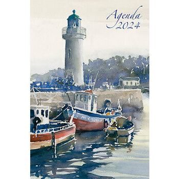 Agenda aquarelle Mer Vanderbergue 2024