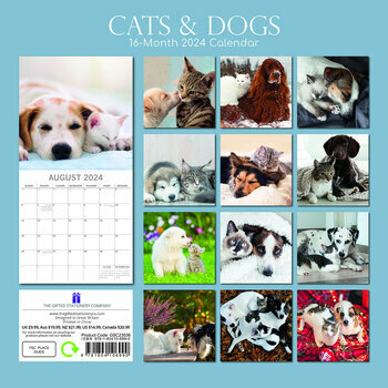 Calendrier 2024 Chat et chien