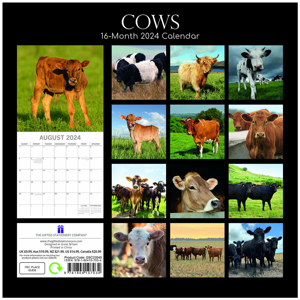 Calendrier 2024 Vache