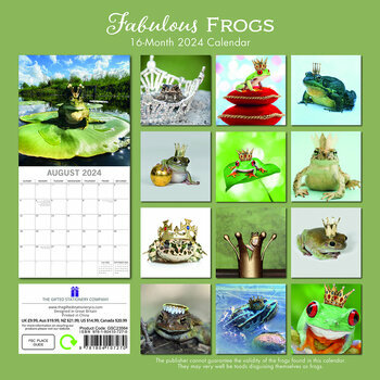 Calendrier 2024 Grenouille fabuleuse Calendrier 2024 Grenouille fabuleuse