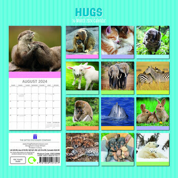 Calendrier 2024 Animaux câlin Calendrier 2024 Animaux câlin