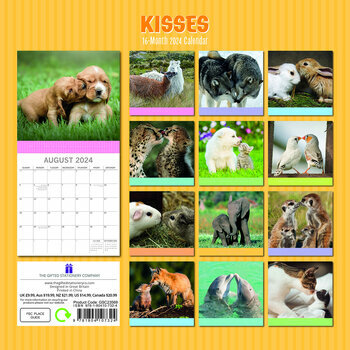 Calendrier 2024 Animaux bisous