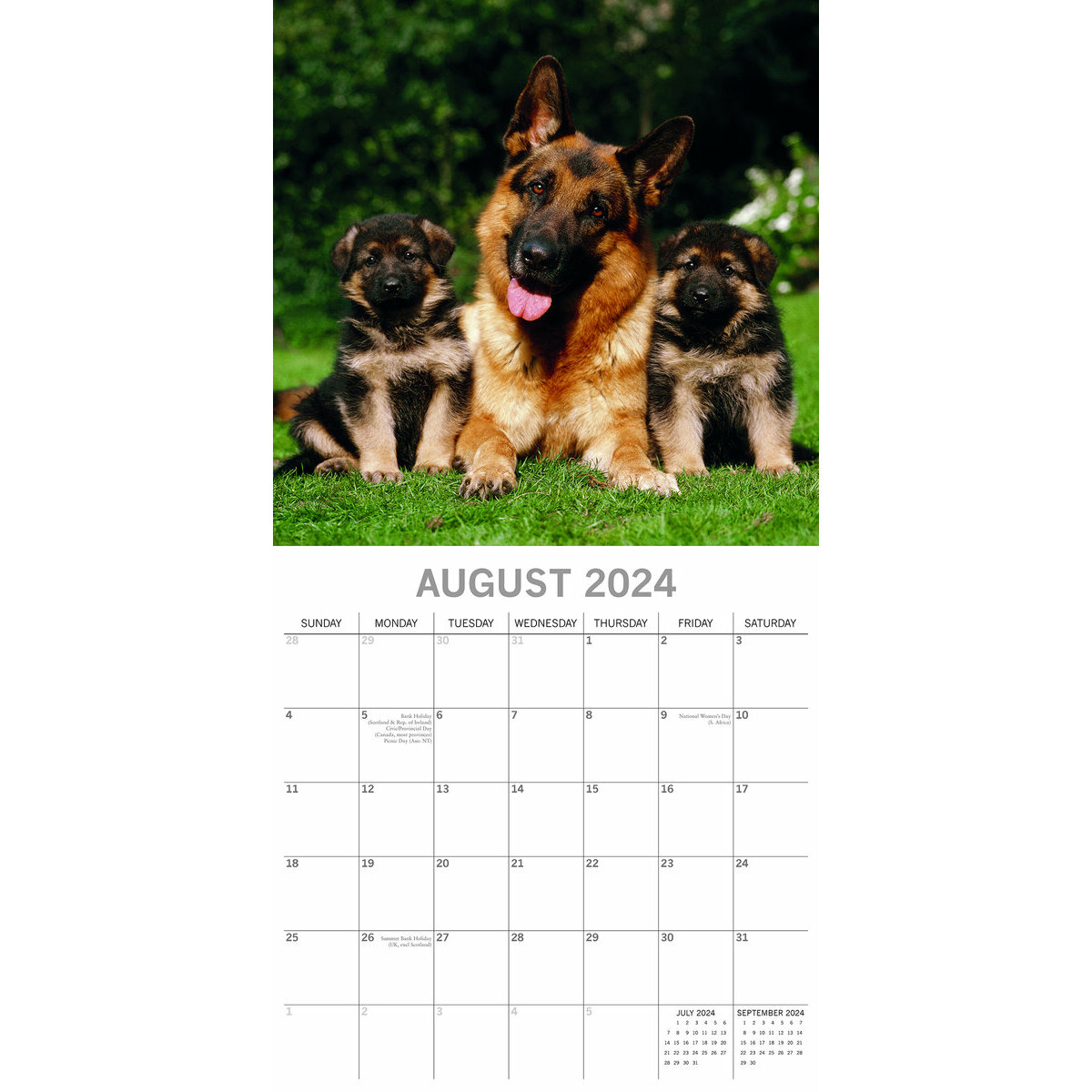 calendrier Berger allemand 2024