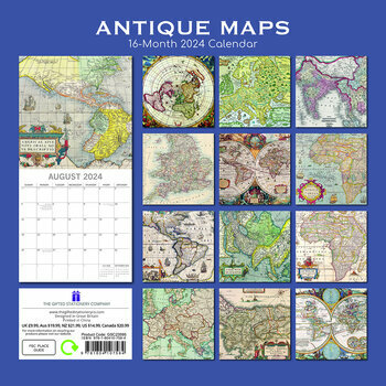 Calendrier 2024 Carte antique