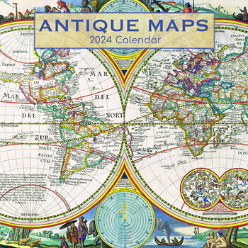 Calendrier 2024 Carte antique Calendrier 2024 Carte antique