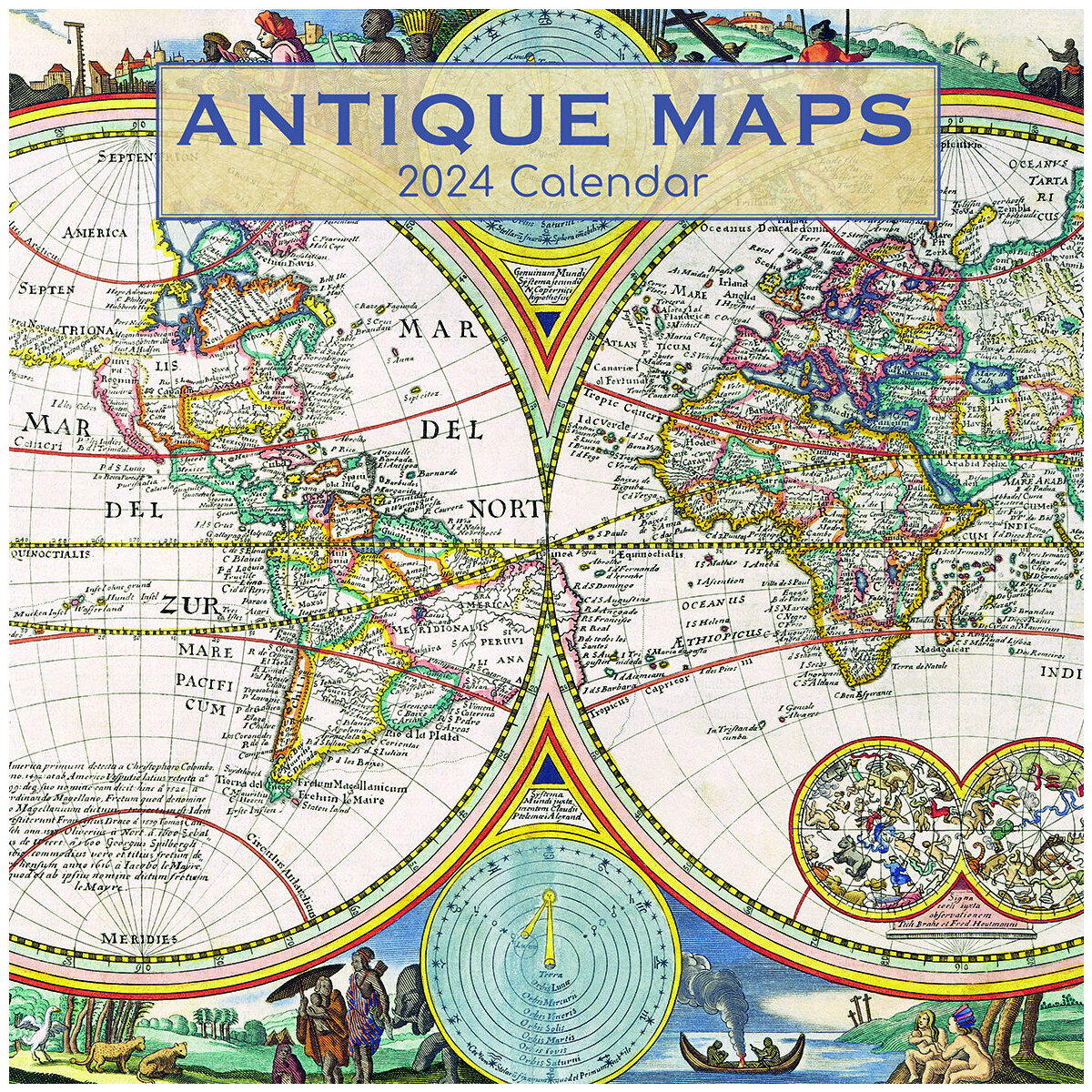 Calendrier 2024 Carte antique