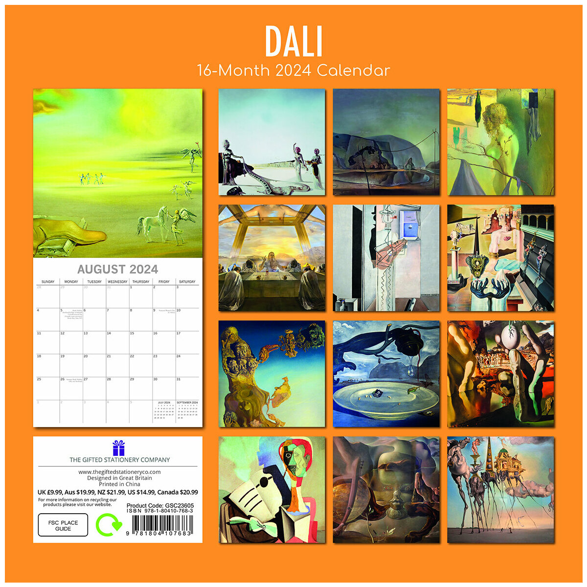 Salvador Dali Exhibition London 2025 Calendar Carlye Fenelia