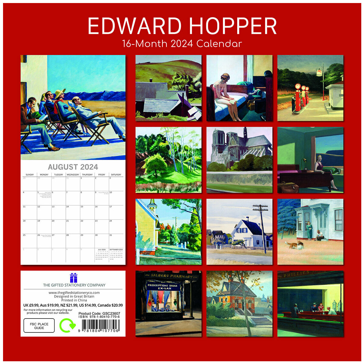 calendrier Edouard Hopper 2024
