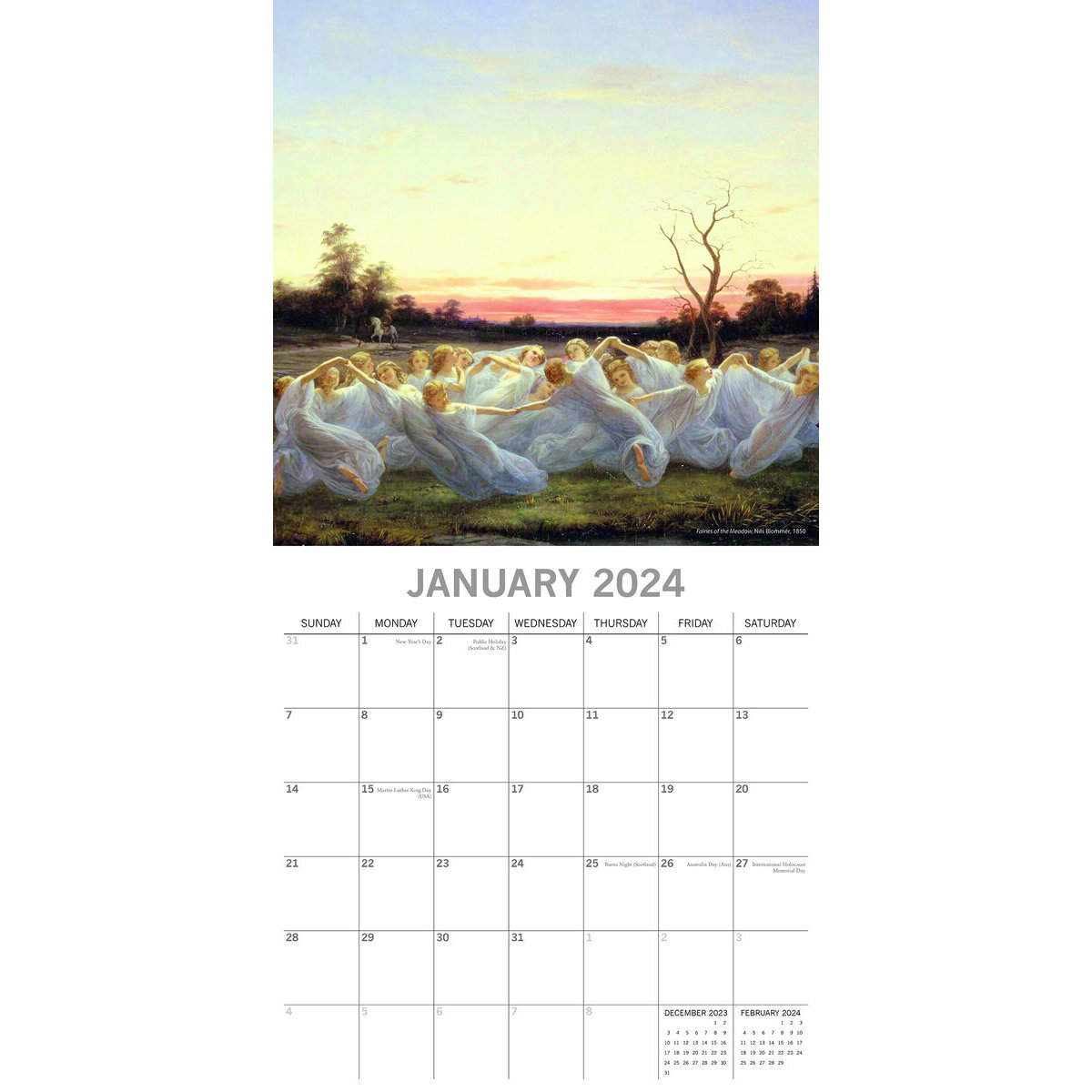 calendrier Fée 2024