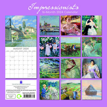Calendrier 2024 Impressionniste Calendrier 2024 Impressionniste