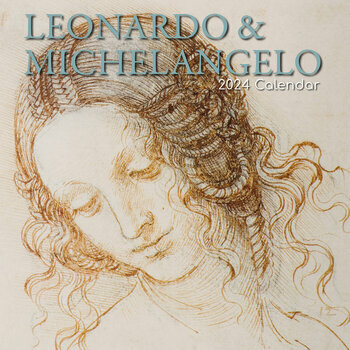 Calendrier 2024 Leonard de Vinci et Michel-Ange