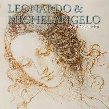 Calendrier 2024 Leonard de Vinci et Michel-Ange Calendrier 2024 Leonard de Vinci et Michel-Ange