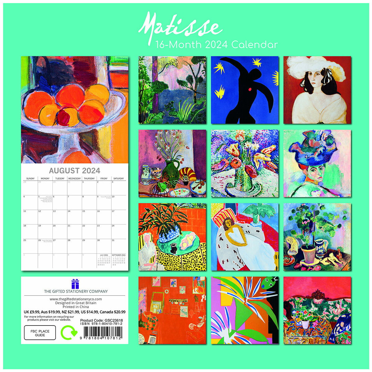 calendrier Henri Matisse 2024